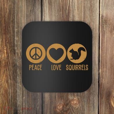 Funny Squirrel Novelty Design Squirrel Lover Coaster