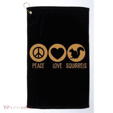 Funny Squirrel Novelty Design Squirrel Lover Golf Towel