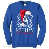 Funny Santa Newfoundland Newfie Merry Christmas Dog Mom Gift Sweatshirt thumb 0