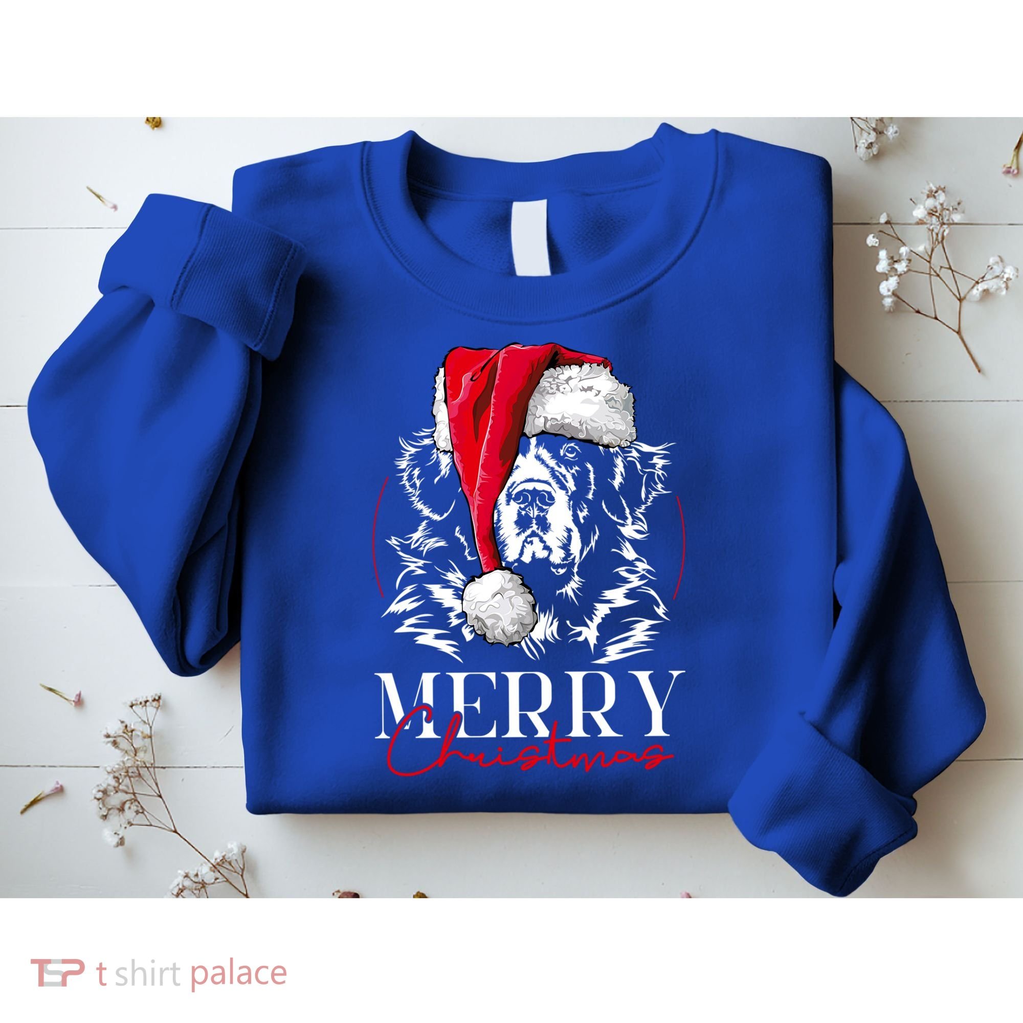 Funny Santa Newfoundland Newfie Merry Christmas Dog Mom Gift Sweatshirt