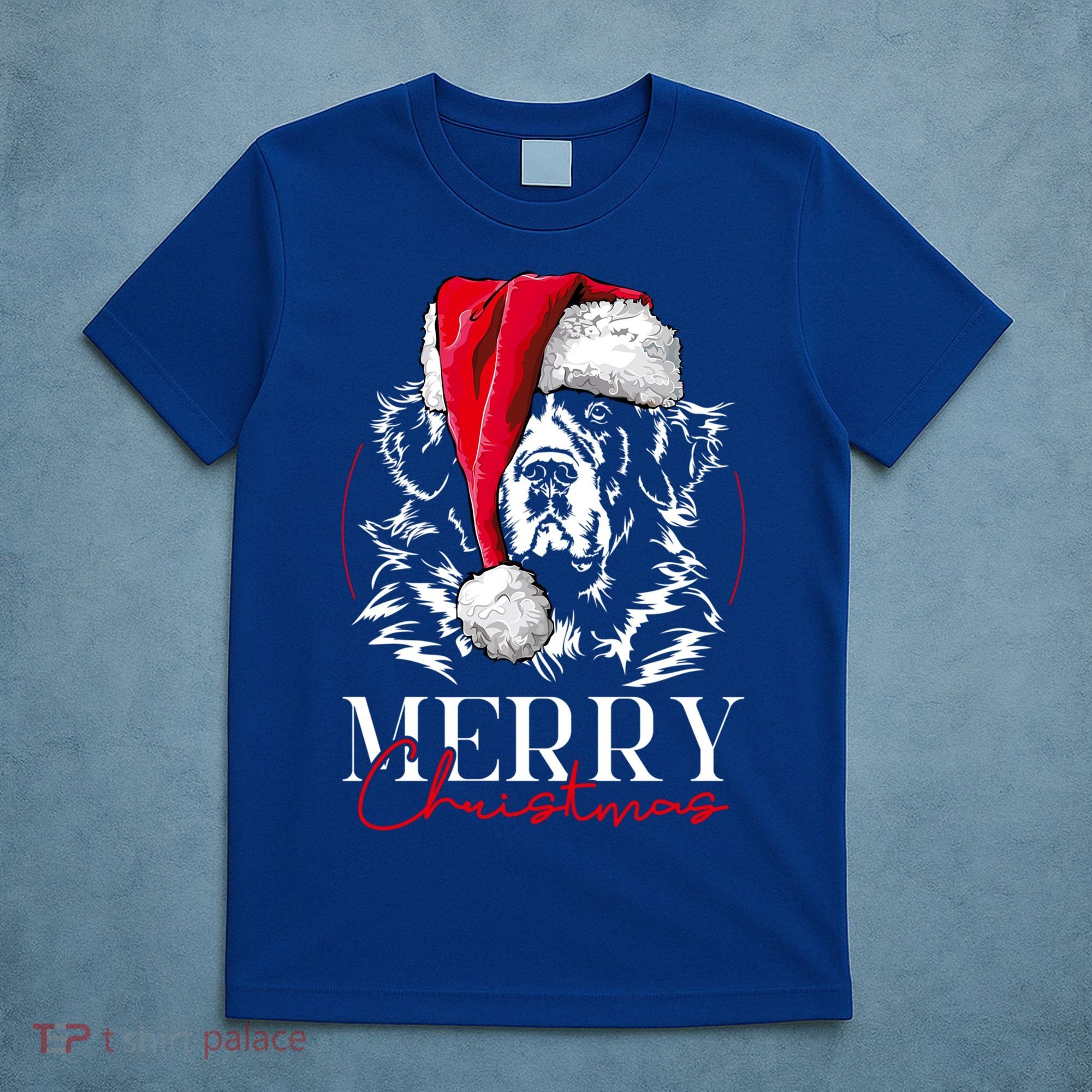 Funny Santa Newfoundland Newfie Merry Christmas Dog Mom Gift T-Shirt