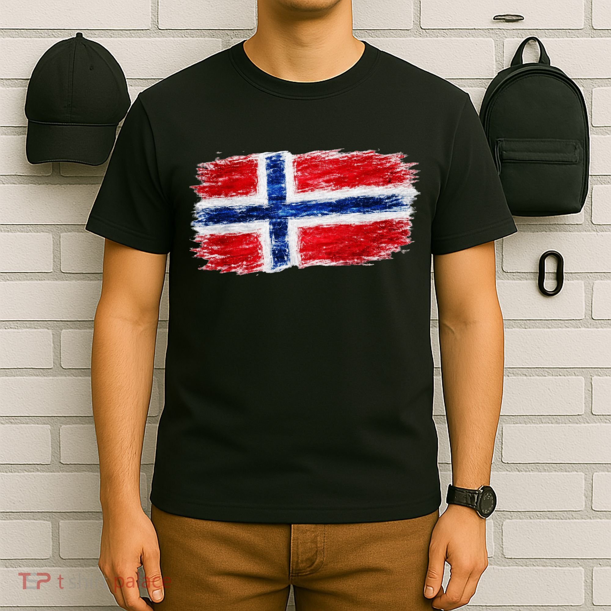 Football Soccer Norway Flag World Fan T-Shirt