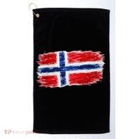 Football Soccer Norway Flag World Fan Golf Towel thumb 0