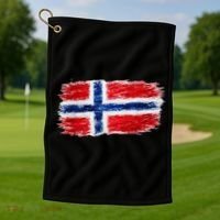 Football Soccer Norway Flag World Fan Golf Towel thumb 1