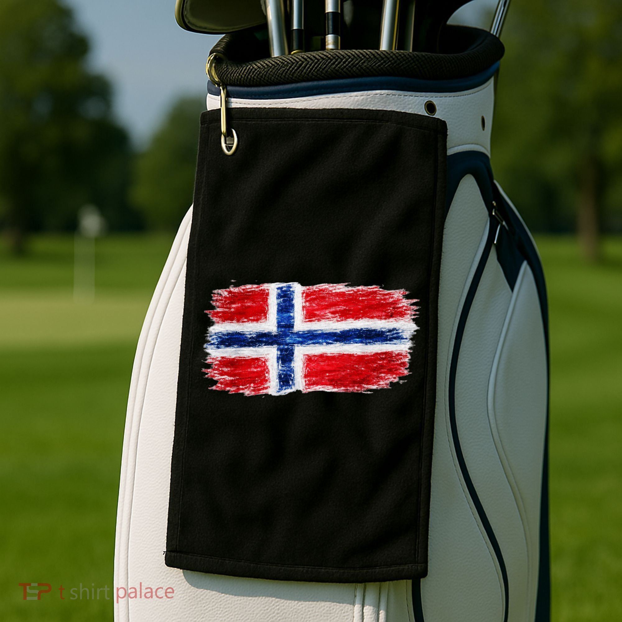 Football Soccer Norway Flag World Fan Golf Towel