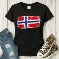Football Soccer Norway Flag World Fan Women's T-Shirt thumb 3