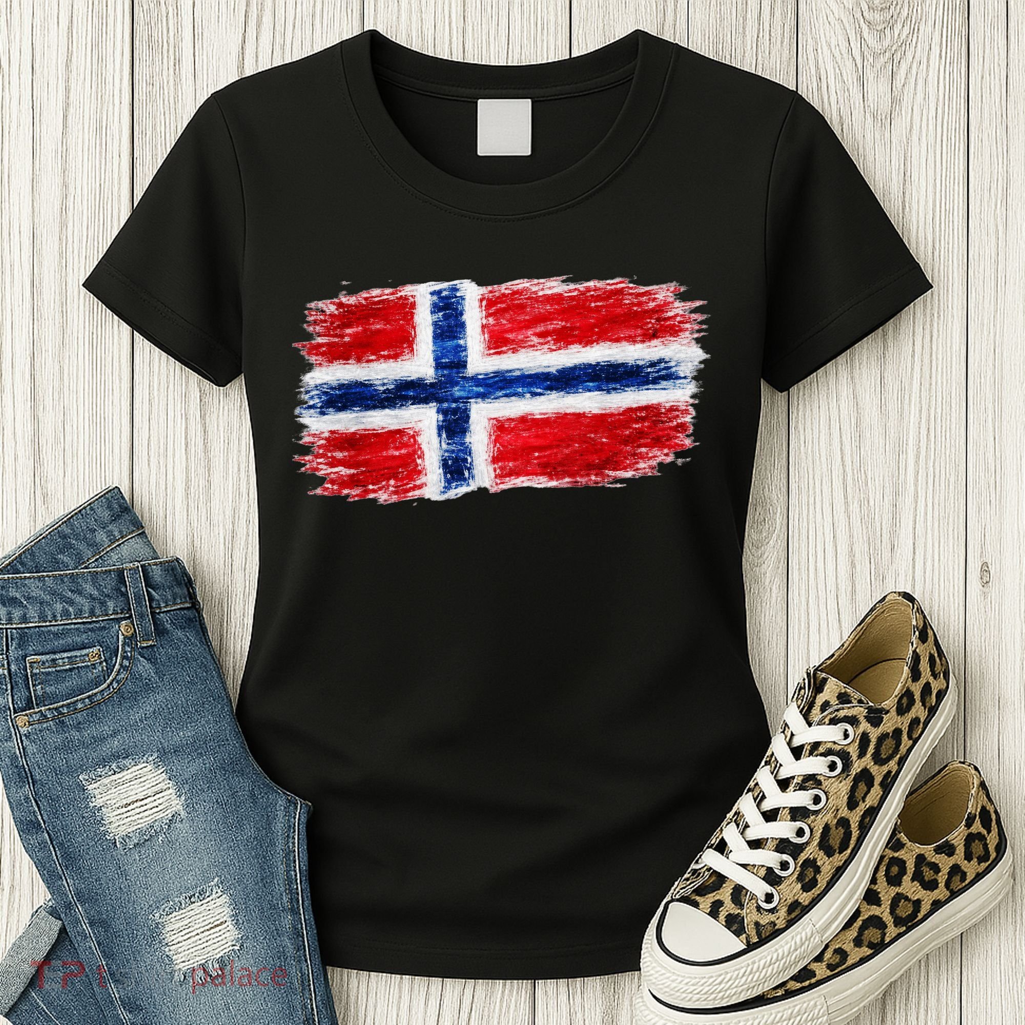 Football Soccer Norway Flag World Fan Women's T-Shirt