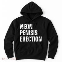 Funny Saying Neon Penisis Erection Hoodie thumb 0