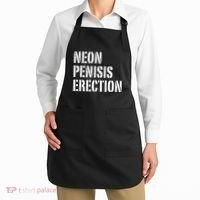 Funny Saying Neon Penisis Erection Apron thumb 2