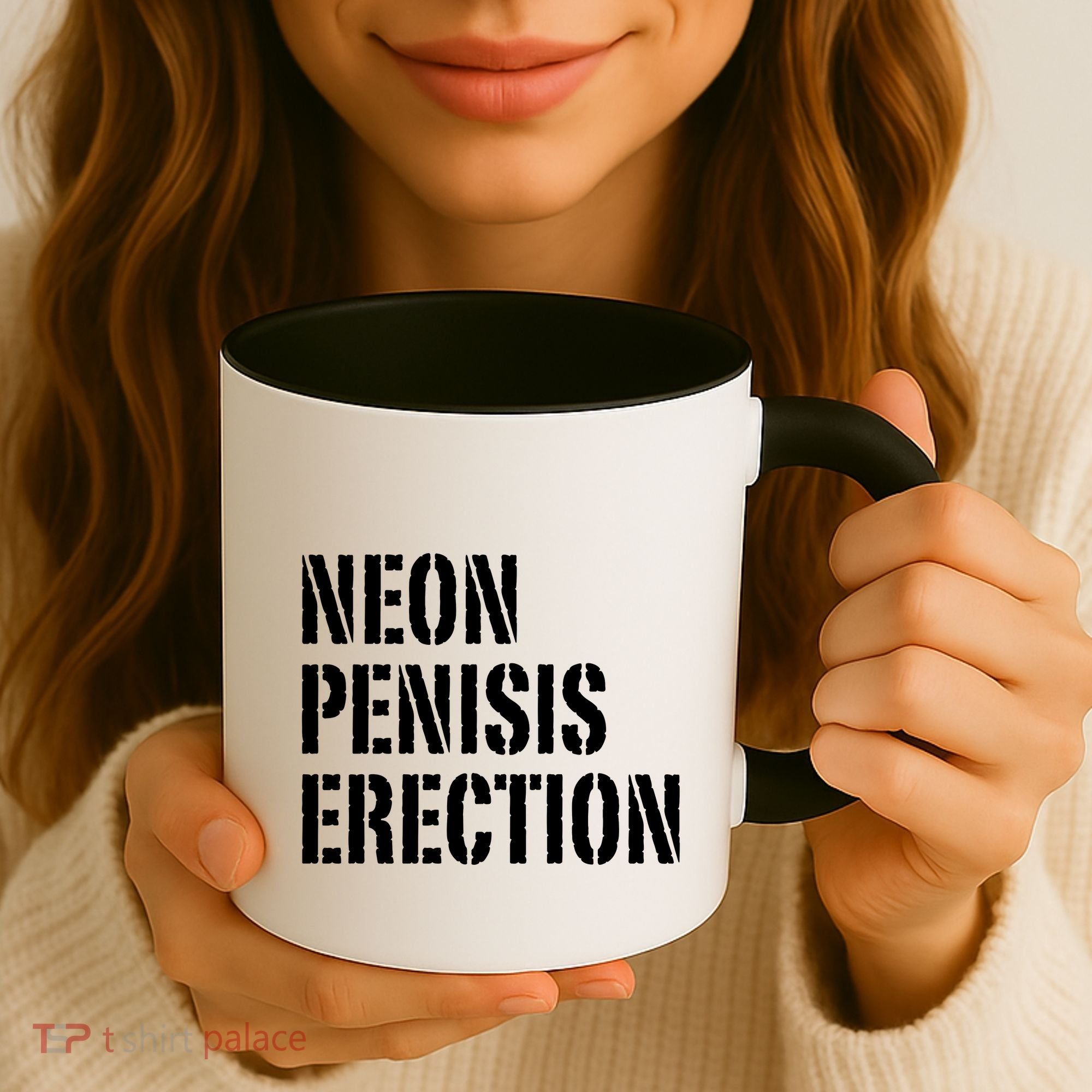 Funny Saying Neon Penisis Erection Coffee Mug
