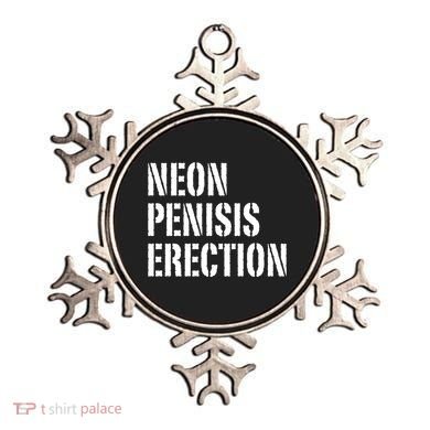 Funny Saying Neon Penisis Erection Ornament