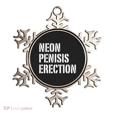 Funny Saying Neon Penisis Erection Ornament
