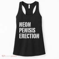 Funny Saying Neon Penisis Erection Women's Tank Top thumb 0