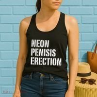 Funny Saying Neon Penisis Erection Women's Tank Top thumb 2