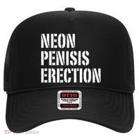 Funny Saying Neon Penisis Erection Hat thumb 0