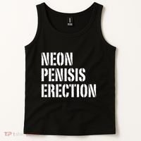 Funny Saying Neon Penisis Erection Tank Top thumb 2