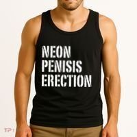 Funny Saying Neon Penisis Erection Tank Top thumb 3