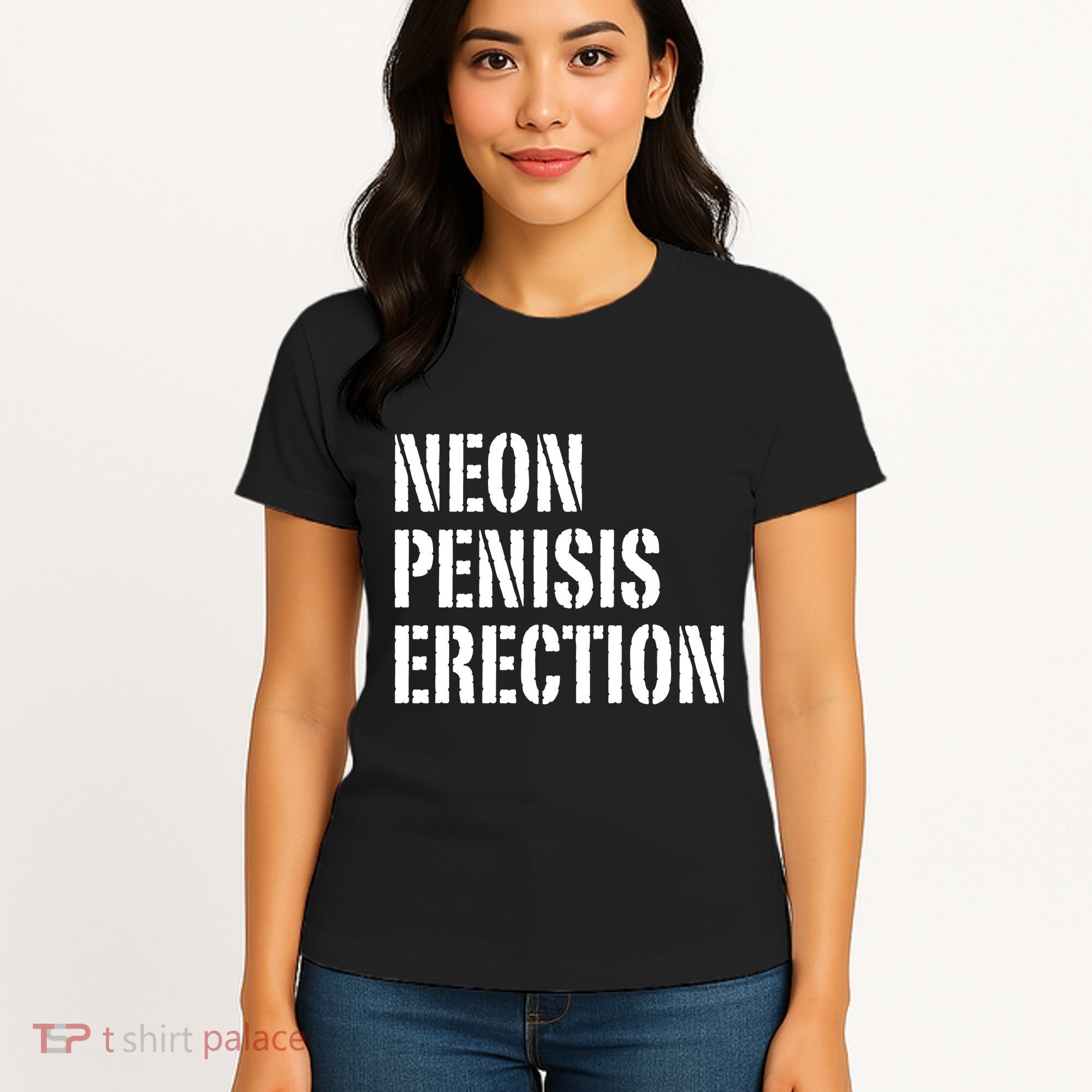 Funny Saying Neon Penisis Erection Women's T-Shirt
