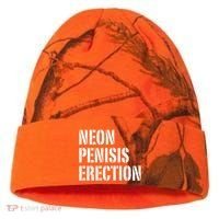 Funny Saying Neon Penisis Erection Kati Licensed 12" Camo Cuffed Beanie thumb 0