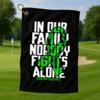 Family Support Non HodgkinS Lymphoma Cancer Awareness Golf Towel thumb 1