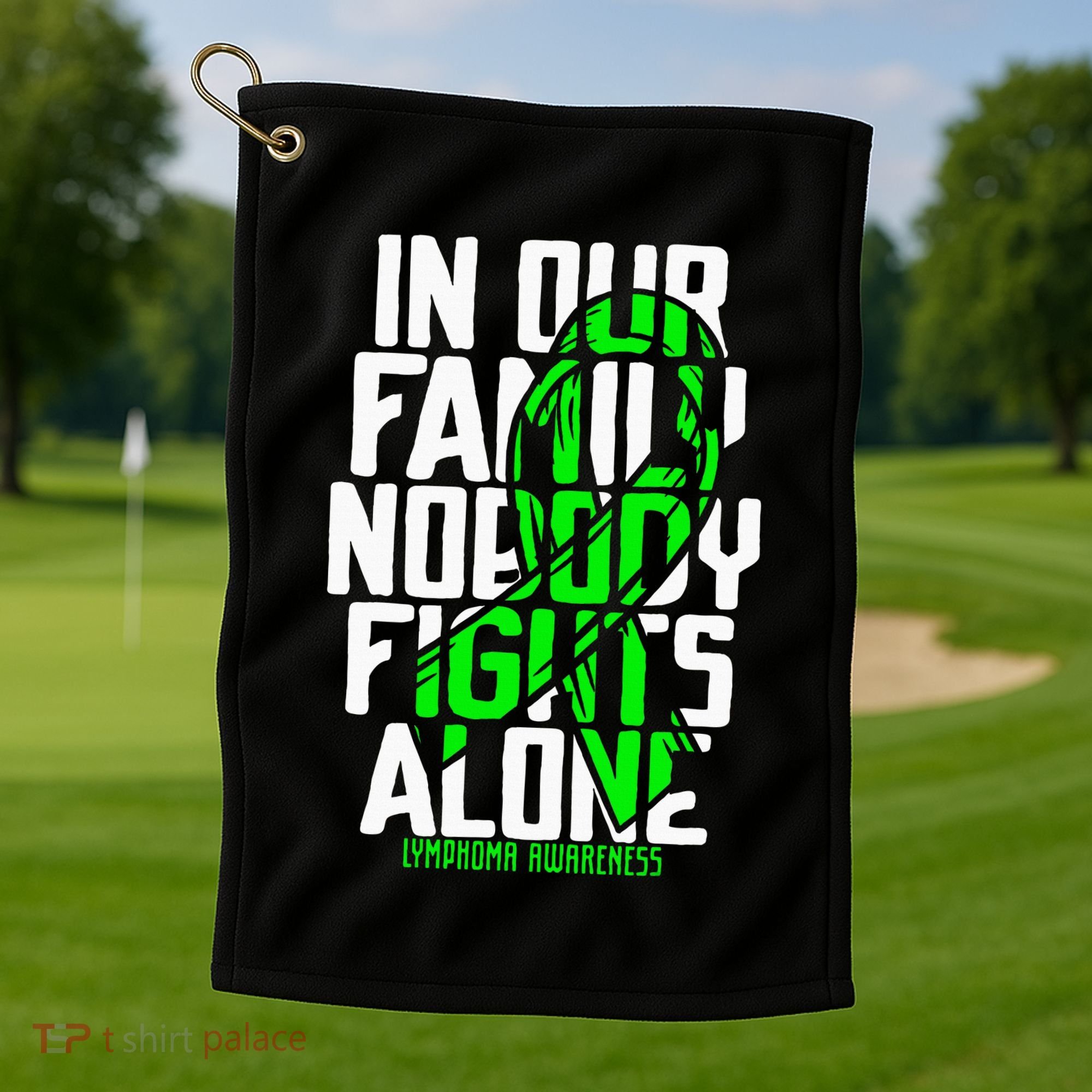 Family Support Non HodgkinS Lymphoma Cancer Awareness Golf Towel