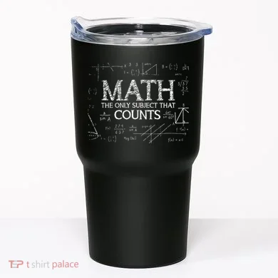Funny Science Nerd Math The Only Subject That Counts Math Tumbler