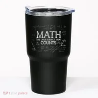 Funny Science Nerd Math The Only Subject That Counts Math Tumbler thumb 0