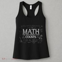 Funny Science Nerd Math The Only Subject That Counts Math Women's Tank Top thumb 3