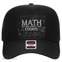 Funny Science Nerd Math The Only Subject That Counts Math Hat thumb 0