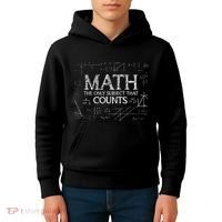 Funny Science Nerd Math The Only Subject That Counts Math Kids Hoodie thumb 4