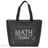 Funny Science Nerd Math The Only Subject That Counts Math Tote Bag thumb 0