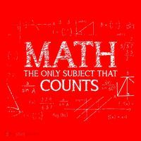 Funny Science Nerd Math The Only Subject That Counts Math Santa Hat thumb 1