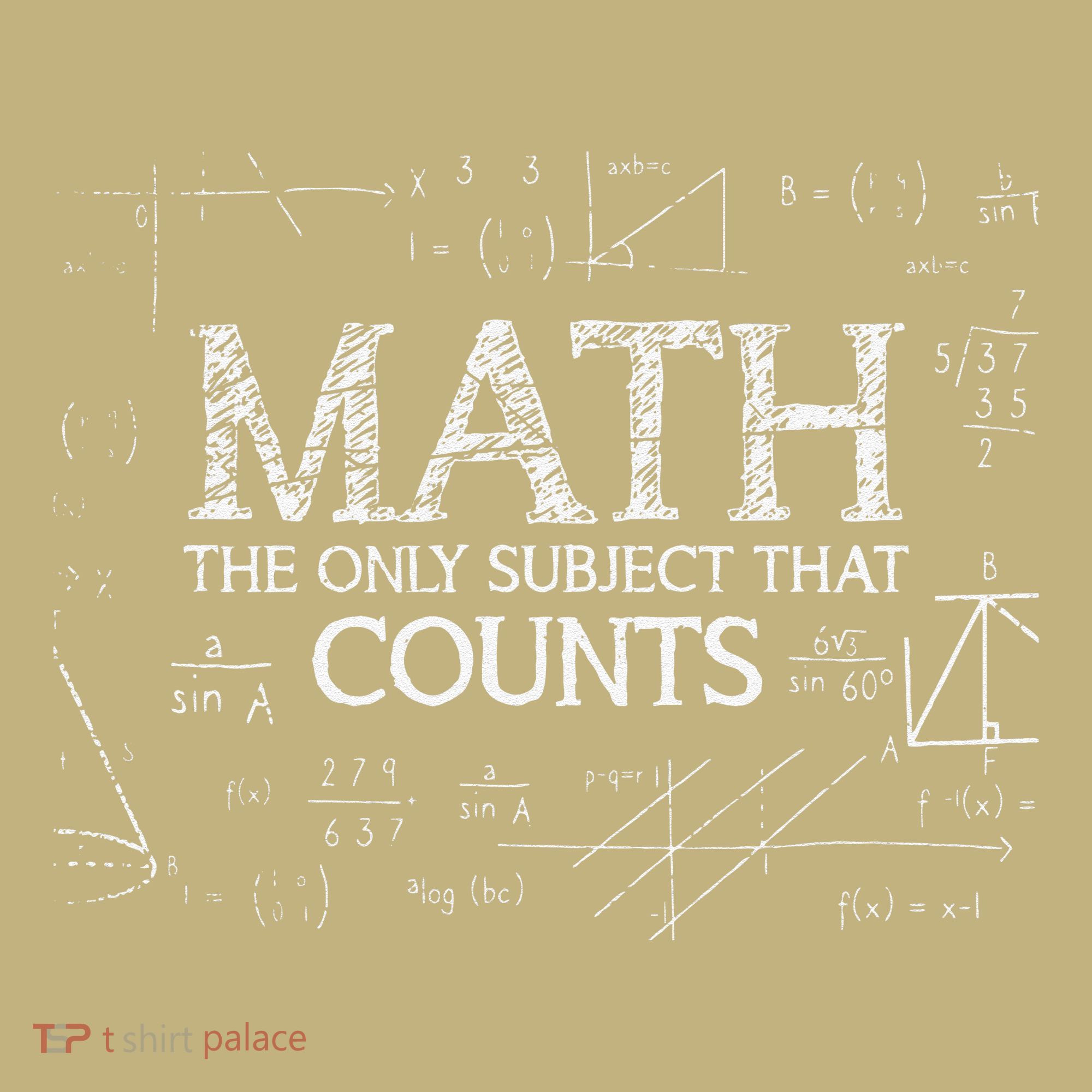 Funny Science Nerd Math The Only Subject That Counts Math Polo