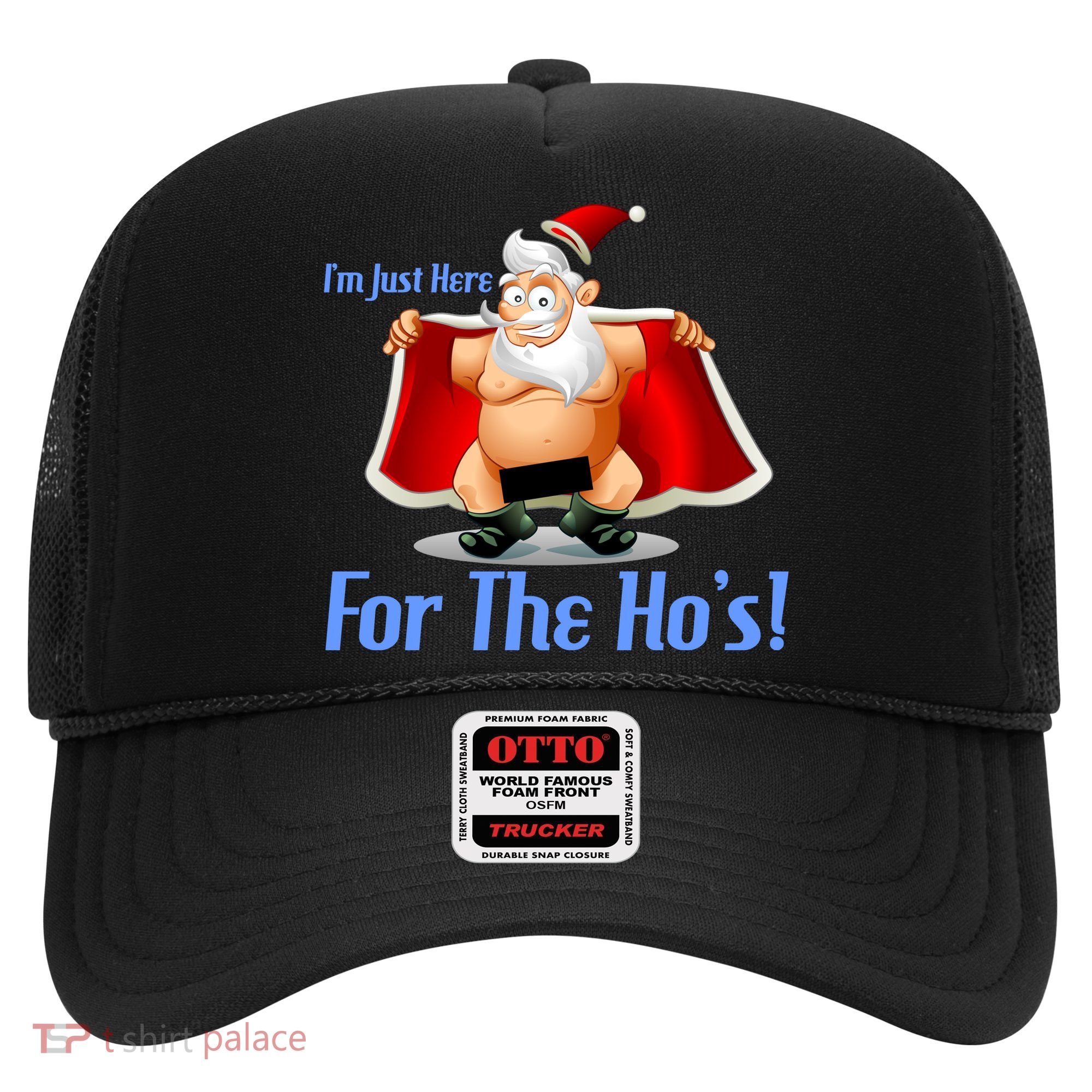 Funny Santa Nude Censored Just Here For The Ho's Hat