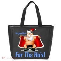 Funny Santa Nude Censored Just Here For The Ho's Tote Bag thumb 0