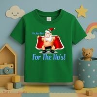Funny Santa Nude Censored Just Here For The Ho's Toddler T-Shirt thumb 3