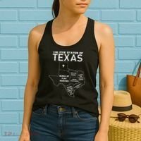 Five States Of Texas Funny Maps Of Dallas Houston Austin Women's Tank Top thumb 2