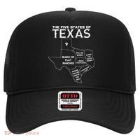 Five States Of Texas Funny Maps Of Dallas Houston Austin Hat thumb 0