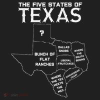 Five States Of Texas Funny Maps Of Dallas Houston Austin Hat thumb 2