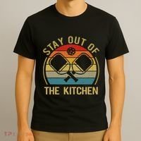 Funny Stay Out Of The Kitchen Pickleball Dad Mom T-Shirt thumb 3