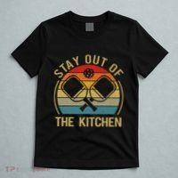 Funny Stay Out Of The Kitchen Pickleball Dad Mom T-Shirt thumb 5