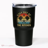 Funny Stay Out Of The Kitchen Pickleball Dad Mom Tumbler thumb 0