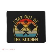 Funny Stay Out Of The Kitchen Pickleball Dad Mom Mousepad thumb 0