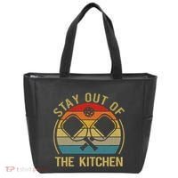 Funny Stay Out Of The Kitchen Pickleball Dad Mom Tote Bag thumb 0