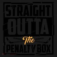 Funny Straight Outta The Penalty Box Cool Hockey Player Gift Bucket Hat thumb 4