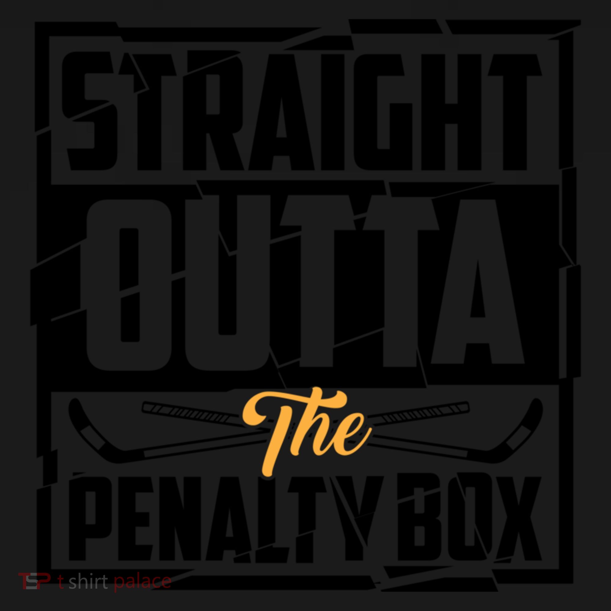 Funny Straight Outta The Penalty Box Cool Hockey Player Gift Bucket Hat