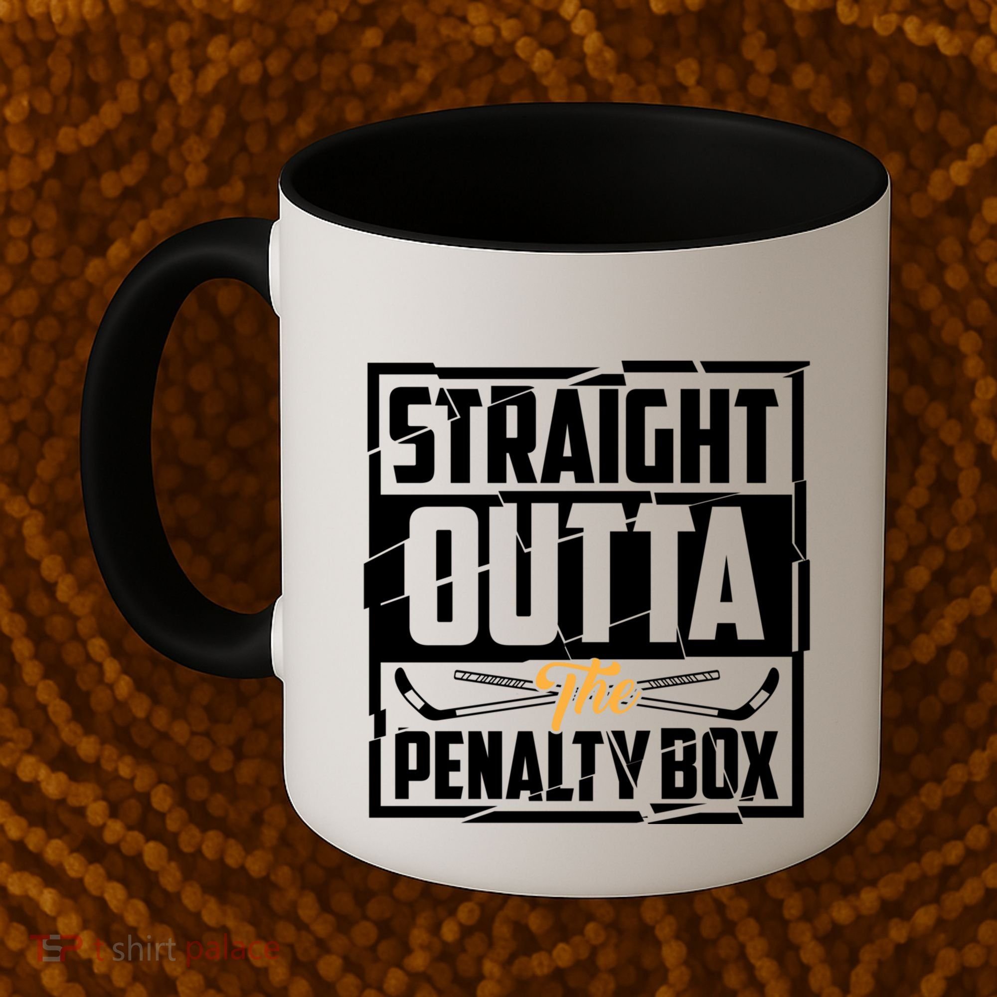 Funny Straight Outta The Penalty Box Cool Hockey Player Gift Coffee Mug