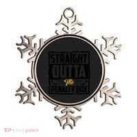 Funny Straight Outta The Penalty Box Cool Hockey Player Gift Ornament thumb 0