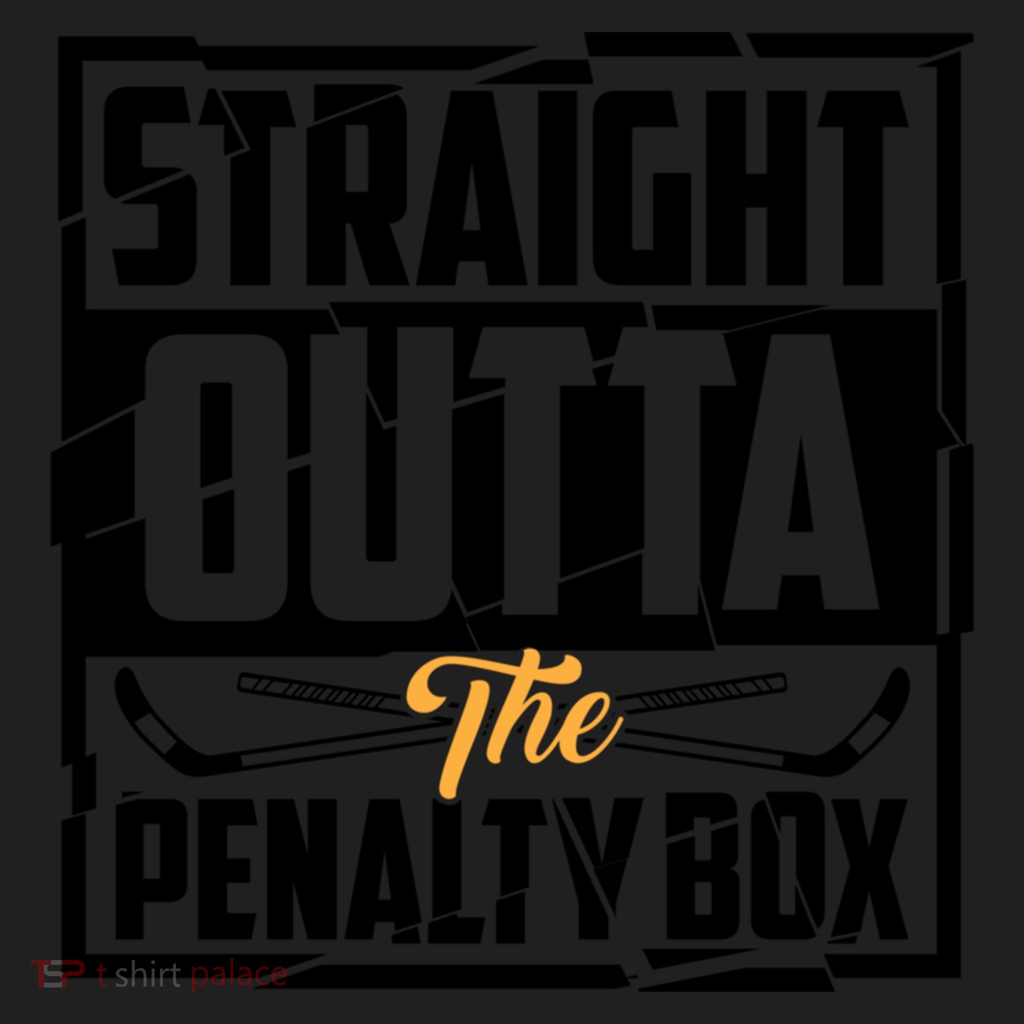 Funny Straight Outta The Penalty Box Cool Hockey Player Gift Hat