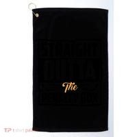Funny Straight Outta The Penalty Box Cool Hockey Player Gift Golf Towel thumb 0